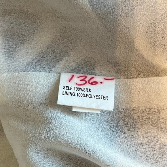 Kay Unger Halter Maxi Sundress 10 Black and White Silk - Picture 16 of 16